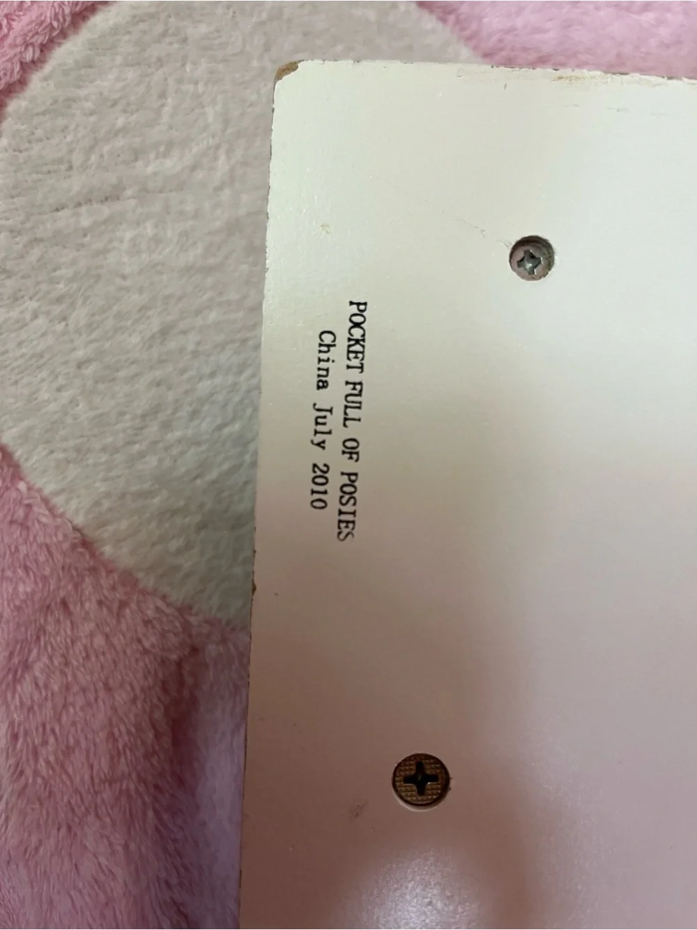 Pink Floral Wall Shelf with Pegs